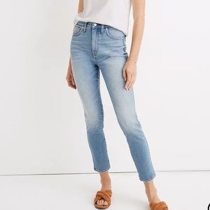 Madewell 10” high rise skinny crop